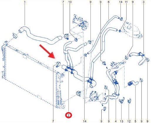 RADIATOR OUTLET HOSE