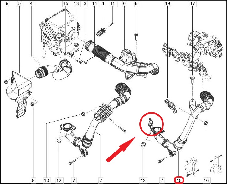 TURBO PIPE CLIPSEXCLUDING PLASTIC PIPE 
