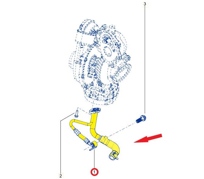 TURBO LUBRICATION PIPE