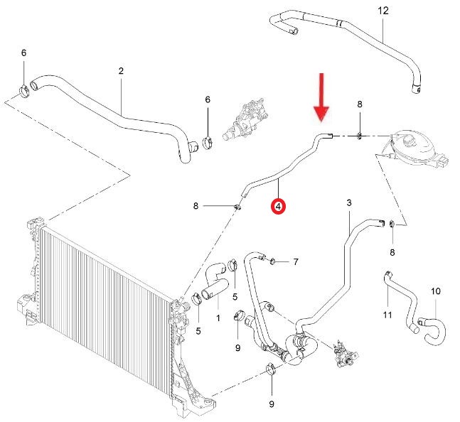 SPARE WATER TANK HOSE