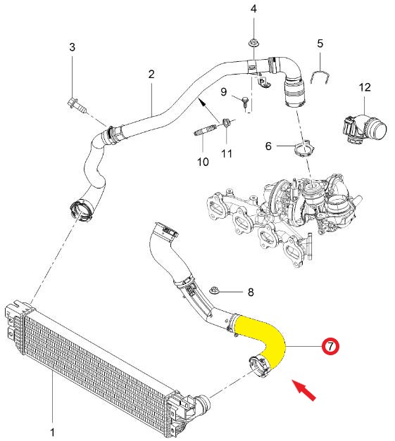 TURBO HOSEEXCLUDING PLASTIC PIPE 