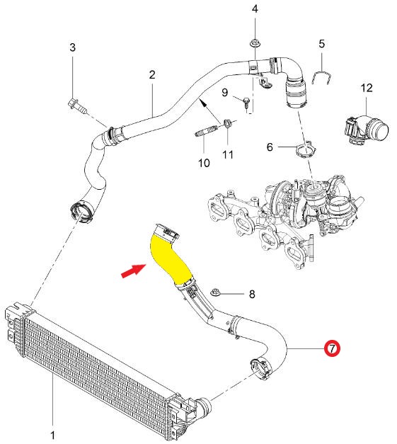 TURBO HOSEEXCLUDING PLASTIC PIPE 