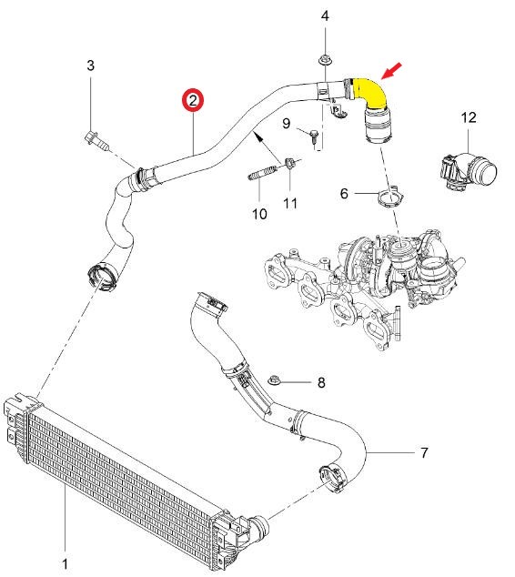 TURBO HOSEEXCLUDING METAL PIPE 