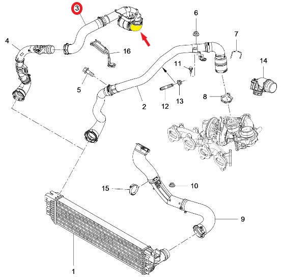 TURBO HOSEEXCLUDING PLASTIC PIPE 