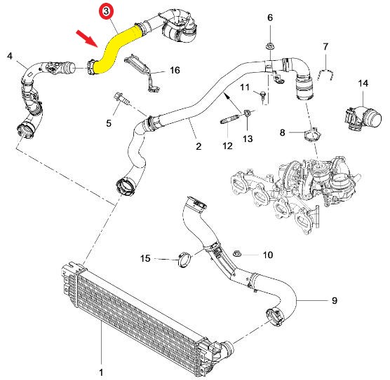 TURBO HOSEEXCLUDING PLASTIC PIPE 