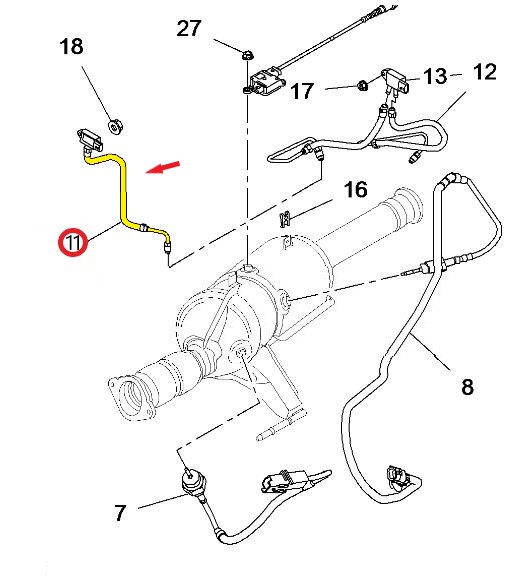 PRESSURE SENSOR HOSE