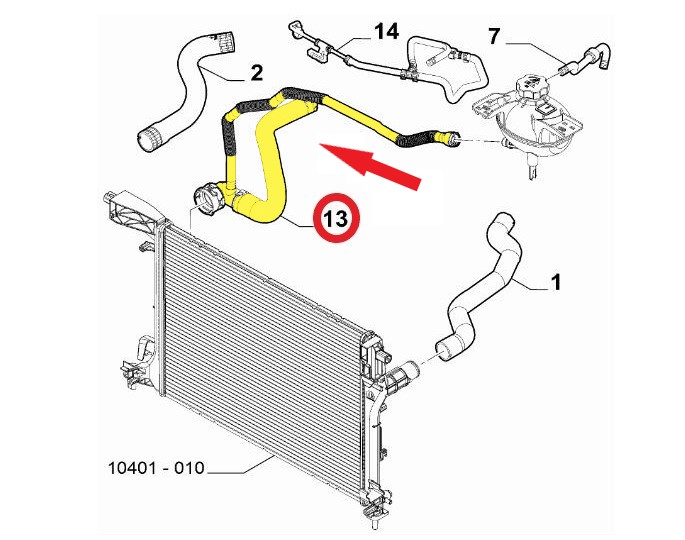 RADIATOR OUTLET HOSE