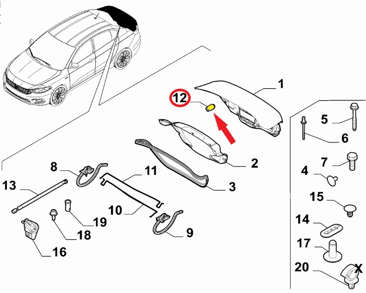 TRUNK LID ADJUSTMENT WEDGE
