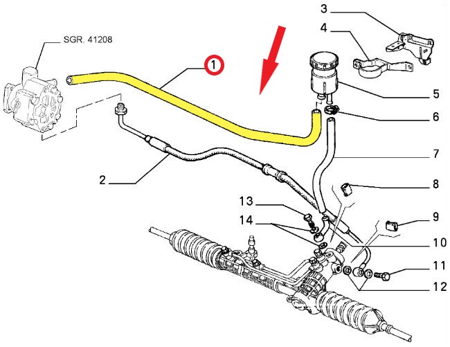HYDRAULIC STEERING HOSE