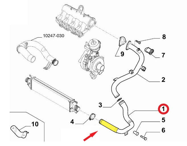 TURBO HOSEEXCLUDING PLASTIC PIPE 
