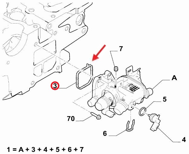THERMOSTAT BODY GASKET