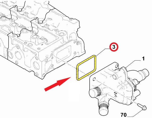 THERMOSTAT BODY GASKET