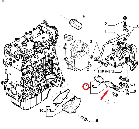 TURBO LUBRICATION PIPE