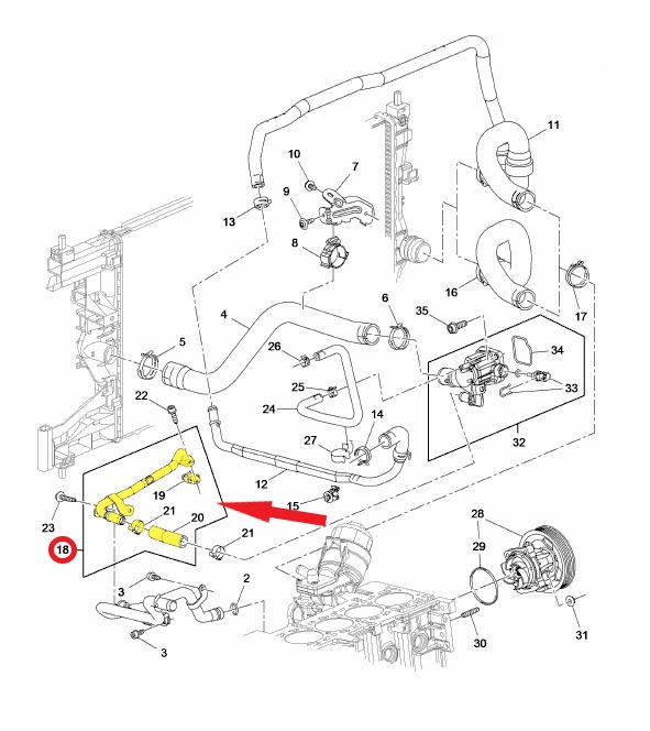 THERMOSTAT PIPE