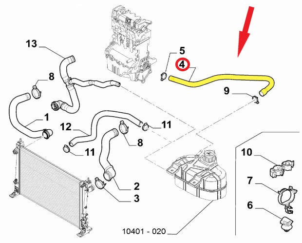 SPARE WATER TANK HOSE