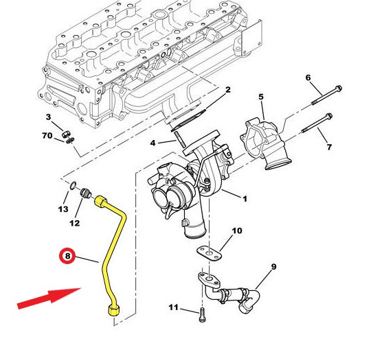 TURBO LUBRICATION PIPE