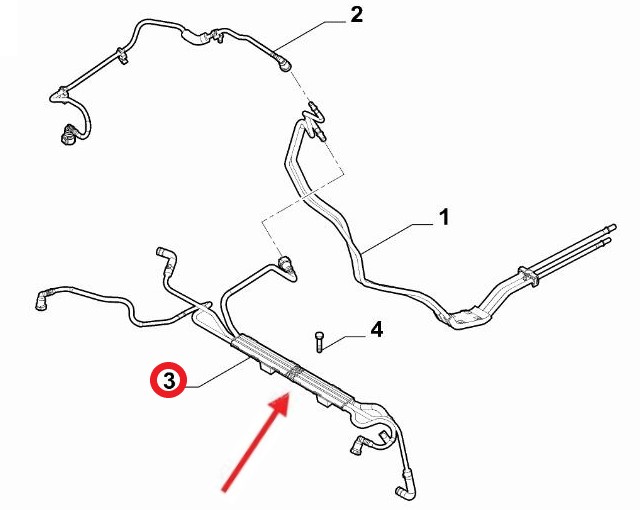 FUEL PIPE EXCLUDING BRACKET