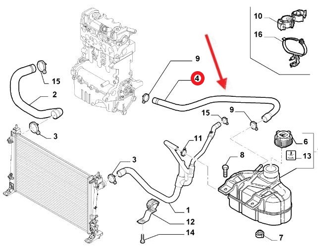 SPARE WATER TANK HOSE
