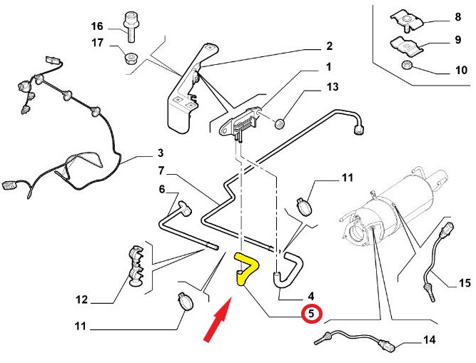 PRESSURE SENSOR HOSE