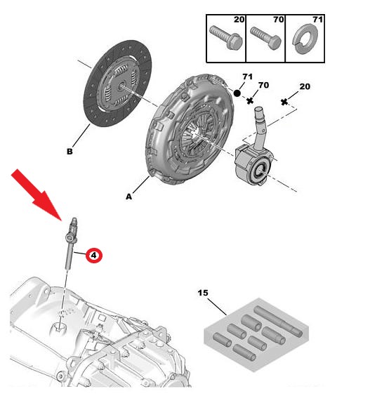 CLUTCH RELEASE CONCENTRIC CYLINDER ADAPTER