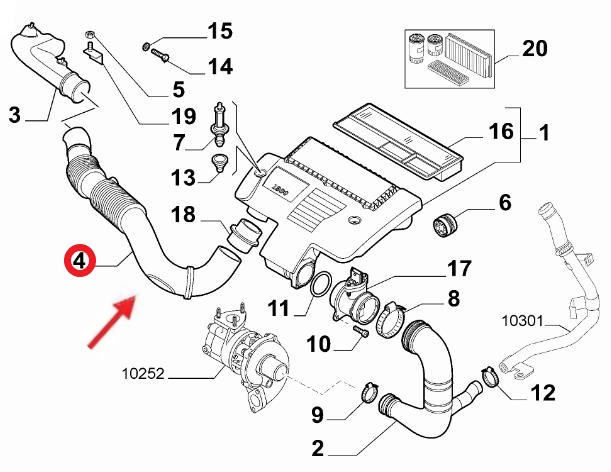 AIR FILTER HOSE