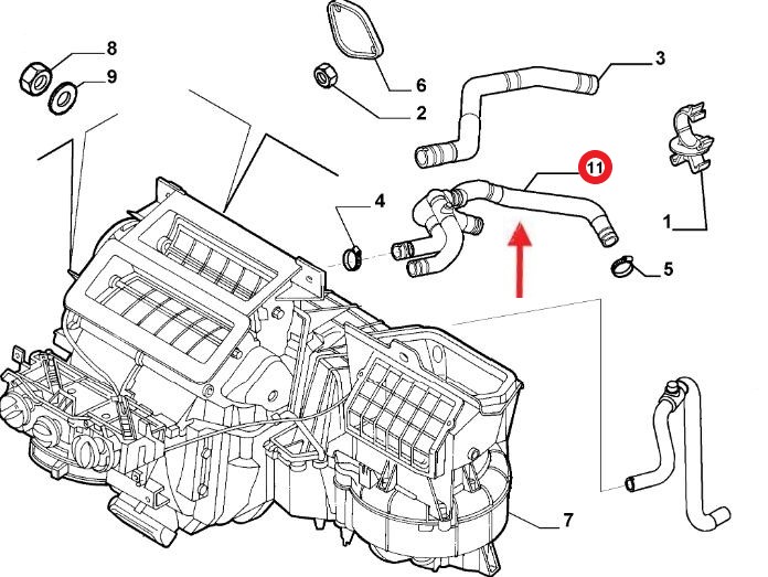 HEATER HOSE