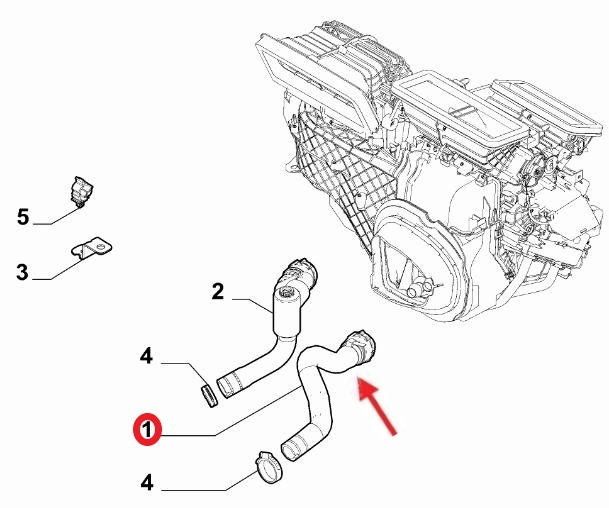 HEATER INLET HOSE