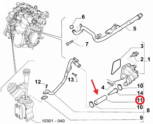 THERMOSTAT HOSE