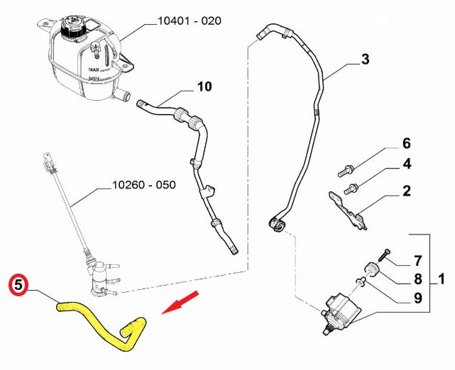 WATER PUMP HOSE