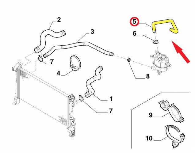 SPARE WATER TANK HOSE