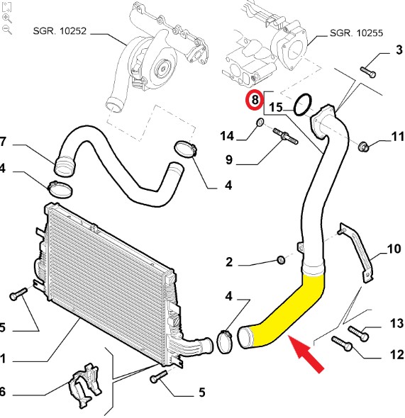 TURBO HOSEEXCLUDING PLASTIC PIPE 