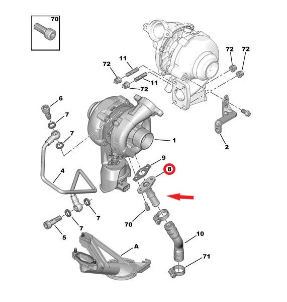 TURBO LUBRICATION PIPE