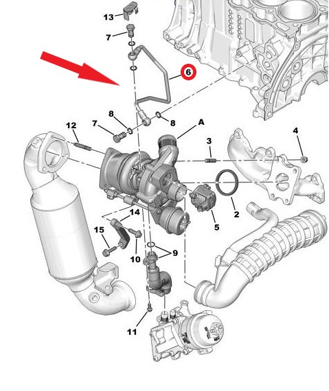 TURBO LUBRICATION PIPE