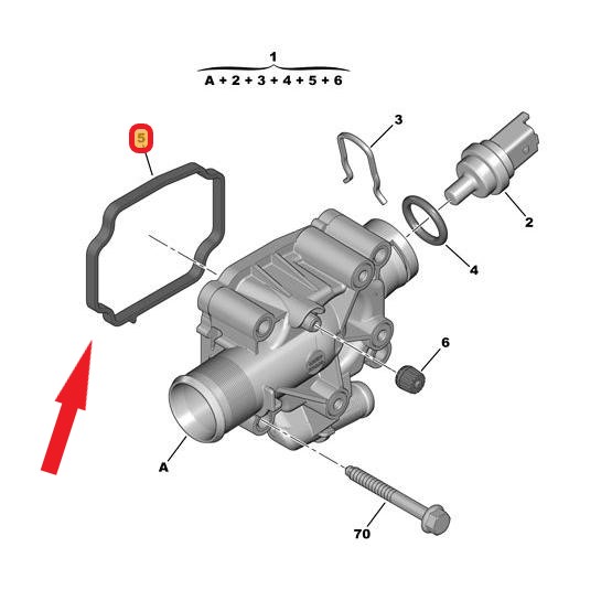 THERMOSTAT BODY GASKET
