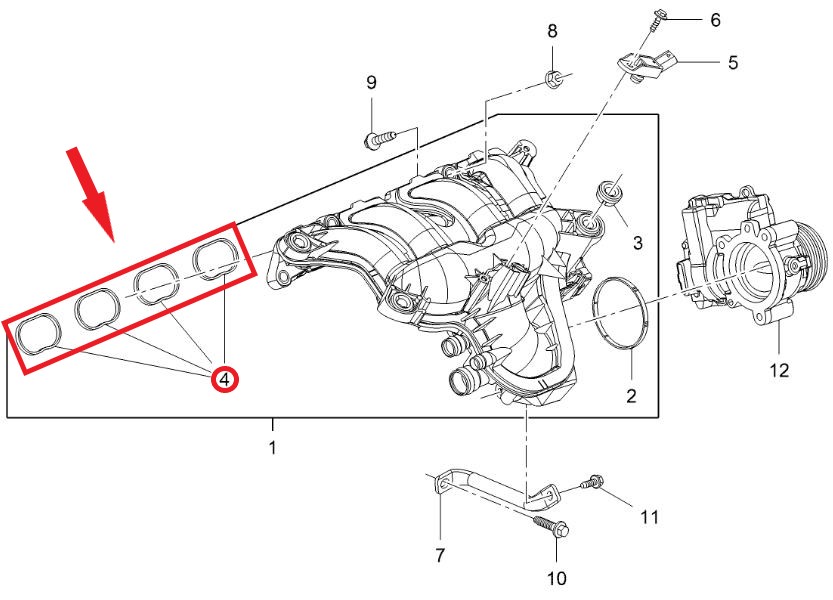 SUCTION MANIFOLD GASKET