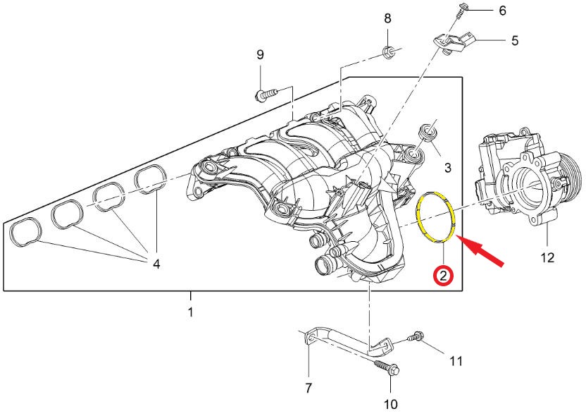 THROTTLE GASKET