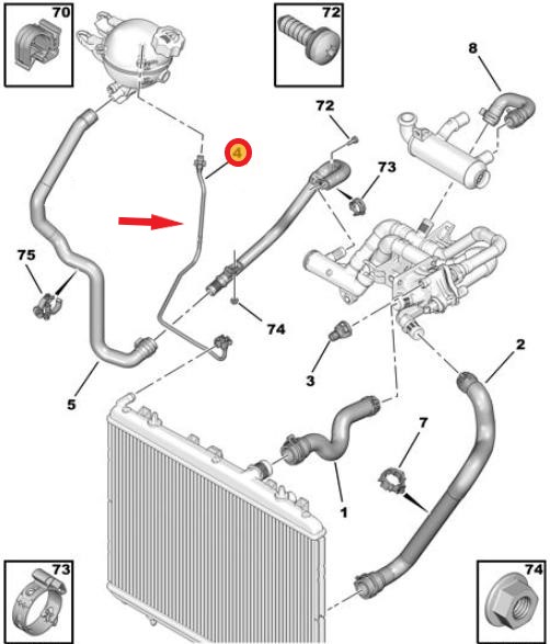 SPARE WATER TANK PIPE
