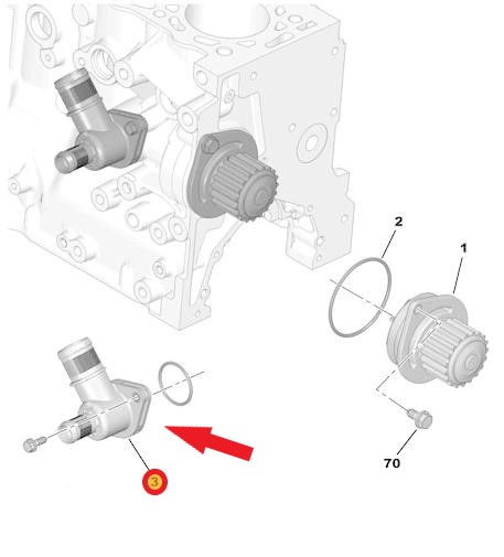 WATER PIPETHERE IS O-RING