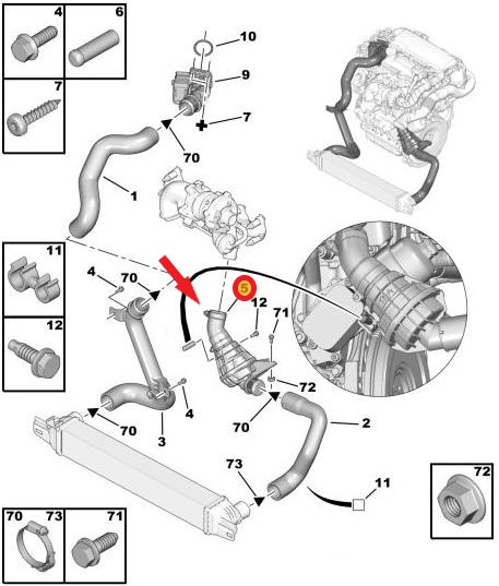 TURBO HOSEEXCLUDING PLASTIC PIPE 