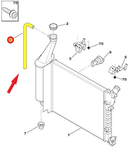 SPARE WATER TANK HOSE