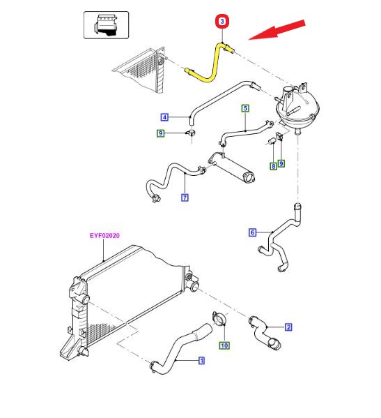SPARE WATER TANK HOSE