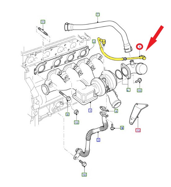 TURBO LUBRICATION PIPE