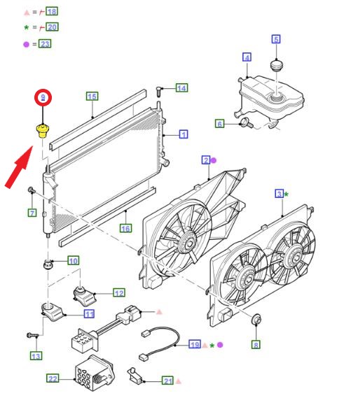 RADIATOR HOLDER RUBBER