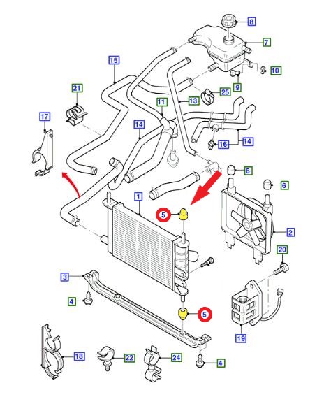 RADIATOR HOLDER RUBBER