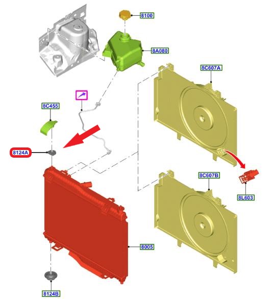 RADIATOR HOLDER RUBBER