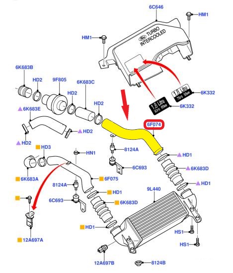 TURBO HOSEEXCLUDING METAL PIPE 