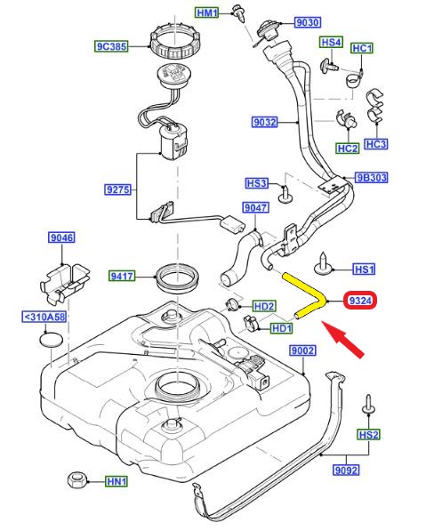 FUEL TANK HOSE