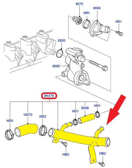 RECIRCULATION PIPE
