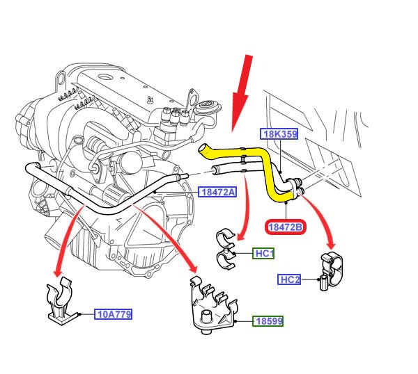 HEATER INLET HOSE