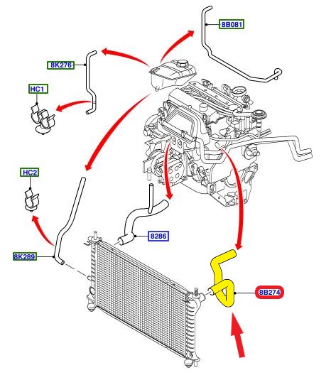 RADIATOR INLET HOSE